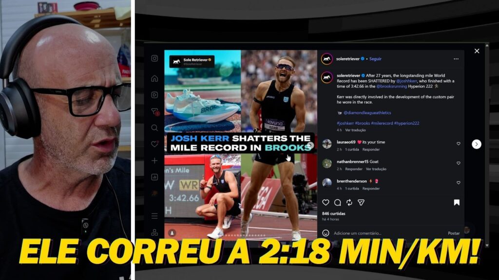 UM PACE INSANO: Josh Kerr bateu o RECORDE MUNDIAL da milha UM PACE INSANO: Josh Kerr bateu o RECORDE MUNDIAL da milha