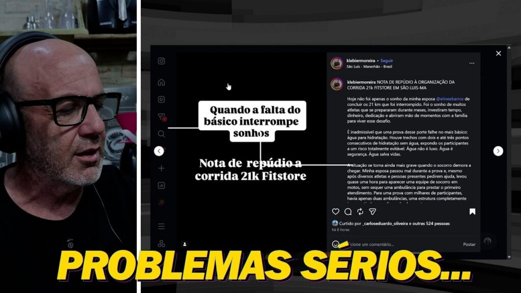 FALTA DE ÁGUA e falhas graves em DUAS provas FALTA DE ÁGUA e falhas graves em DUAS provas