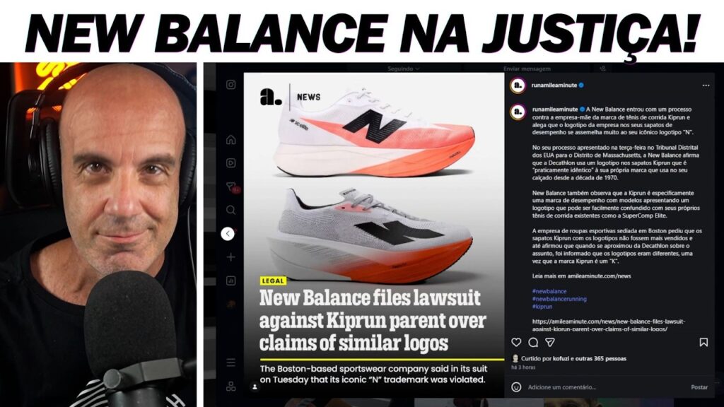 NEW BALANCE vai à justiça contra DECATHLON por LOGO