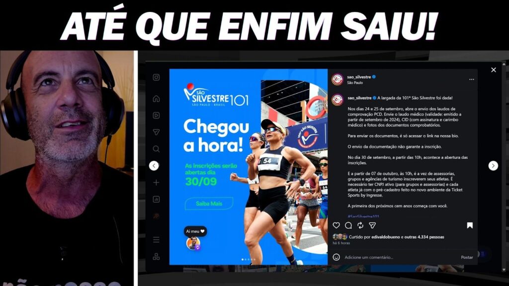 SÃO SILVESTRE: saiba quando ABREM AS INSCRIÇÕES da prova SÃO SILVESTRE: saiba quando ABREM AS INSCRIÇÕES da prova